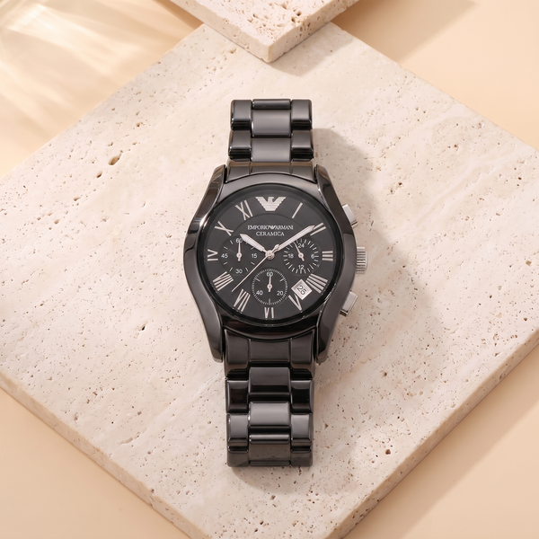 Emporio Armani Ceramica Men's Watch | Modern Style – Maison Sveltesse