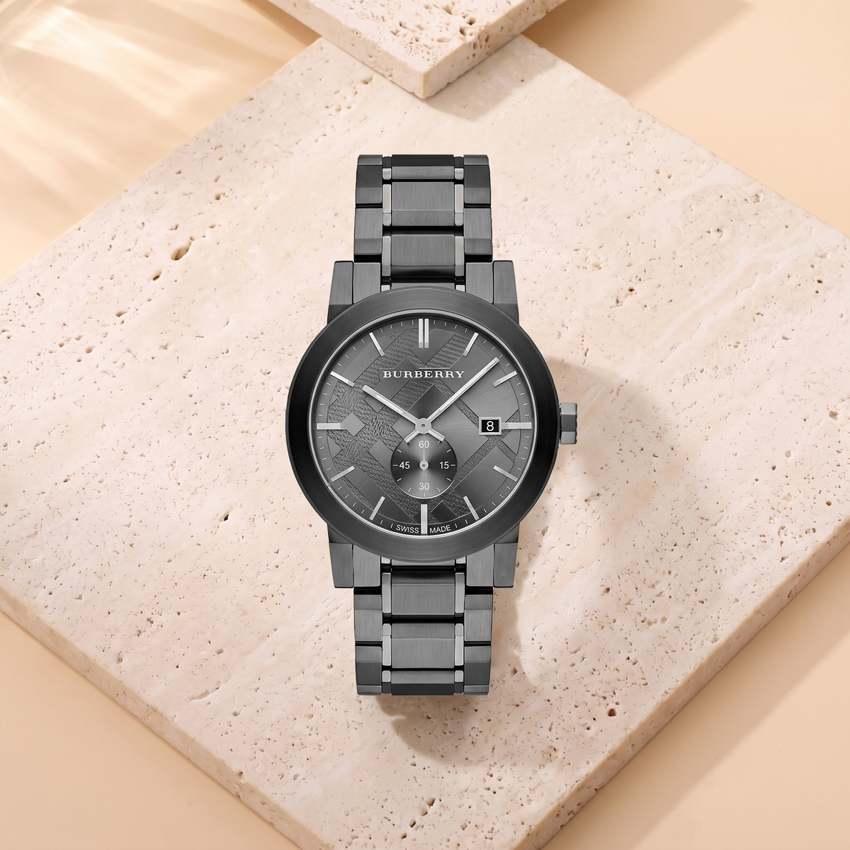 Burberry The City Black, fond travertin