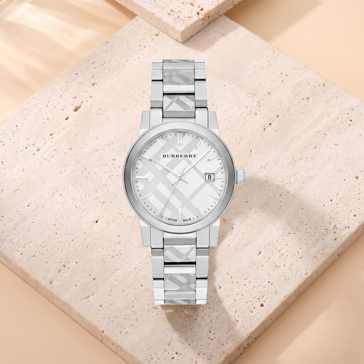 Burberry The City Silver, fond travertin