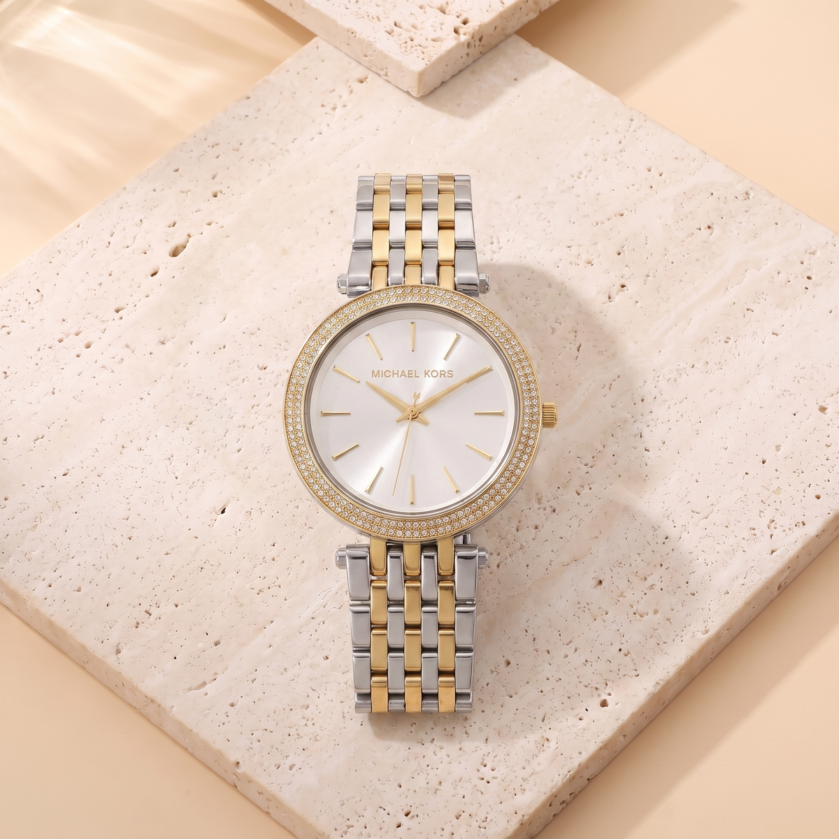 Michael Kors Darci Bicolore, fond travertin