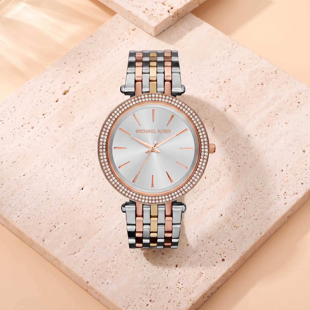 Michael Kors Darci Tricolore, fond travertin